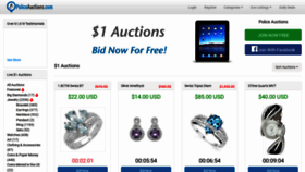What Policeauctions.com website looked like in 2022 (1 year ago)