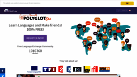 What Polyglotclub.com website looked like in 2022 (1 year ago)