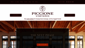 What Piccionevineyards.com website looked like in 2022 (1 year ago)