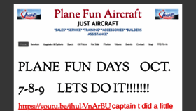 What Planefunaircraft.com website looked like in 2022 (1 year ago)