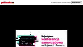 What Pomorska.pl website looked like in 2022 (1 year ago)