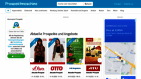 What Prospektmaschine.de website looked like in 2022 (1 year ago)