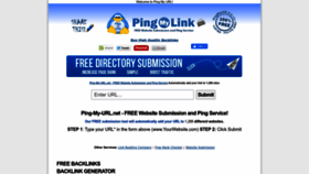 What Ping-my-url.net website looked like in 2022 (1 year ago)