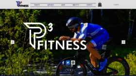 What P3fitness.co website looked like in 2022 (1 year ago)