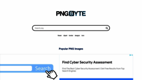 What Pngbyte.com website looked like in 2022 (1 year ago)