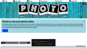 What Photoresizer.com website looked like in 2022 (1 year ago)