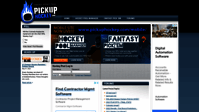 What Pickuphockey.com website looked like in 2022 (1 year ago)