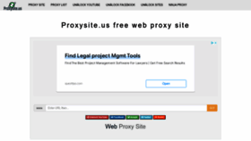 What Proxysite.us website looked like in 2022 (1 year ago)