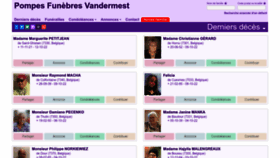 What Pf-vandermest.be website looked like in 2022 (1 year ago)