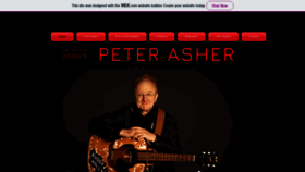 What Peterashermusic.com website looked like in 2022 (1 year ago)