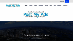 What Postmyads.com.au website looked like in 2022 (1 year ago)