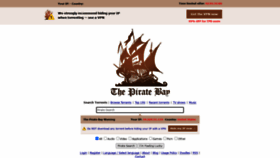 What Pirateproxy.space website looked like in 2022 (1 year ago)