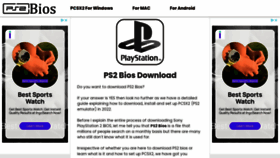 What Ps2-bios.com website looked like in 2022 (1 year ago)