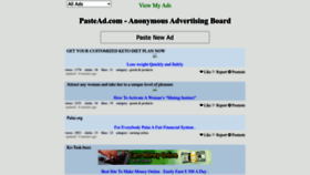 What Pastead.com website looked like in 2022 (1 year ago)