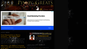 What Pinoygreats.com website looked like in 2022 (1 year ago)