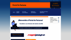 What Portaldefacturas.com website looked like in 2022 (1 year ago)