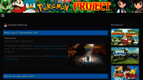 What Pokemon-project.com website looked like in 2022 (1 year ago)