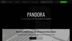 What Pandora.to website looked like in 2022 (1 year ago)