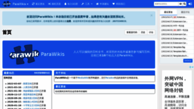 What Parawikis.com website looked like in 2022 (1 year ago)
