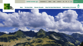 What Parks.swiss website looked like in 2022 (1 year ago)