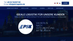 What Psk-logistics.de website looked like in 2022 (1 year ago)