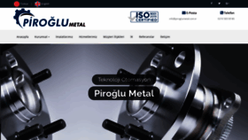 What Piroglumetal.com.tr website looked like in 2022 (1 year ago)