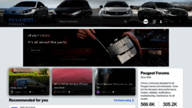 What Peugeotforums.com website looked like in 2022 (1 year ago)