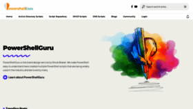 What Powershellguru.com website looked like in 2022 (1 year ago)