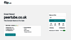 What Peertube.co.uk website looked like in 2022 (1 year ago)