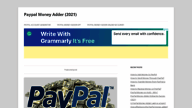 What Paypalmoneyadder.net website looked like in 2022 (1 year ago)