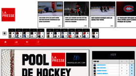 What Poolhockey.lapresse.ca website looked like in 2022 (1 year ago)