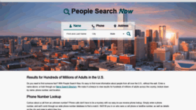 What Peoplesearchnow.com website looked like in 2022 (1 year ago)