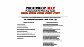 What Photoshop-help.com website looked like in 2022 (1 year ago)