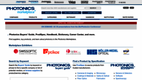 What Photonicsbuyersguide.com website looked like in 2022 (1 year ago)