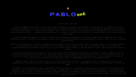 What Pablonet.it website looked like in 2022 (1 year ago)