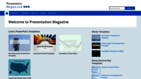 What Presentationmagazine.com website looked like in 2022 (1 year ago)