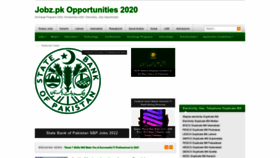 What Pakistan.jobz.pk website looked like in 2022 (1 year ago)