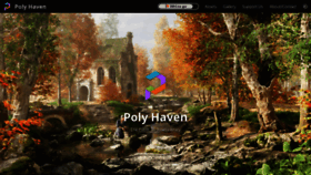 What Polyhaven.org website looked like in 2022 (1 year ago)