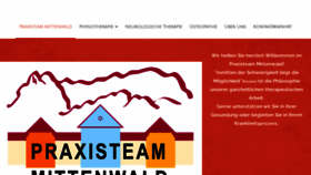 What Praxisteam-mittenwald.de website looked like in 2022 (1 year ago)
