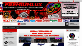 What Premiumlux.pl website looked like in 2022 (1 year ago)