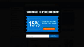 What Priceelf.com website looked like in 2022 (1 year ago)