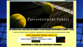 What Passionnementtennis.com website looked like in 2022 (1 year ago)