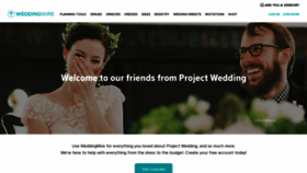 What Projectwedding.com website looked like in 2022 (1 year ago)