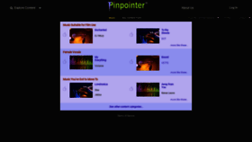 What Pinpointer.net website looked like in 2022 (1 year ago)