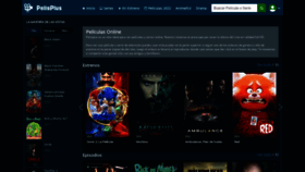 What Pelisplus.cx website looked like in 2022 (1 year ago)