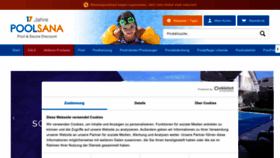 What Poolsana.de website looked like in 2022 (1 year ago)