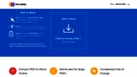 What Pdf2word.io website looked like in 2022 (1 year ago)