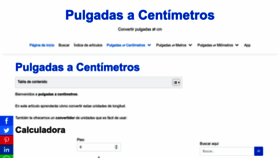 What Pulgadasacentimetros.com website looked like in 2022 (1 year ago)