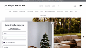 What Papaya.com.au website looked like in 2022 (1 year ago)