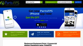 What Partsfps.com website looked like in 2022 (1 year ago)